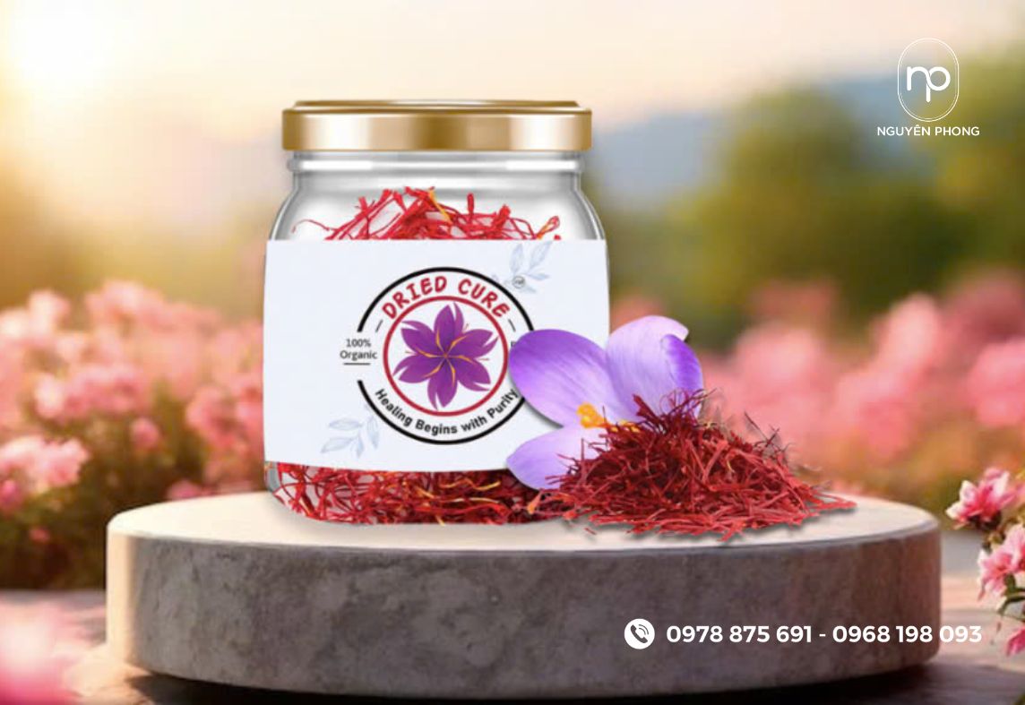 Tem nhãn saffron đẹp